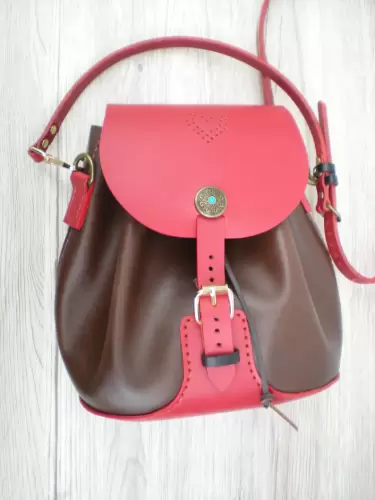Red and Brown Shoulder Bag £68